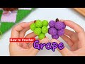 Cute Crochet Grape Tutorial Easy Beginner Friendly Fruit Amigurumi