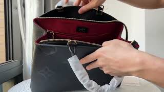 Unboxing Louis Vuitton Petit Palais handbag (monogram empreinte