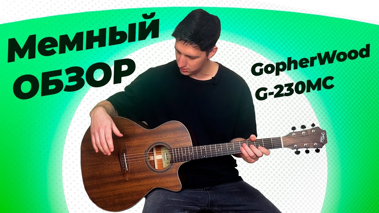 ЧУДОВИЩЕ или ЧУДО? Честный обзор акустической гитары GopherWood G-230MC