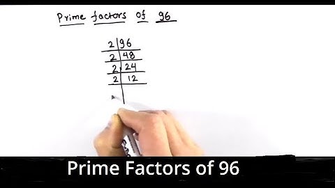 How to find factors of 96 by prime factorization / Factors of 96 / Prime Factors of 96