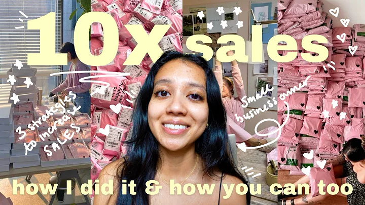 how to 10x your small business sales💸📦 / 3 growth strategies for your small business that I swear by thumbnail