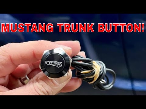 SHR Trunk button kit install 2009 S197 Mustang GT 3 Valve