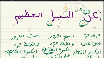 Parsing of surat [An-Nabaʼ - 2] | إعراب سورة النبأ