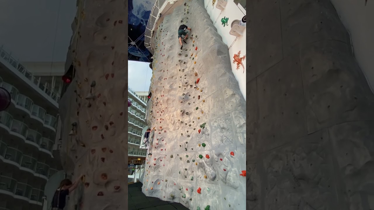 Daddy vs Baby….. Rock climbing ￼