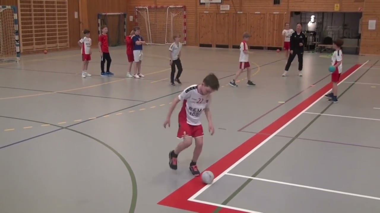 Handball training - 10-12 years- Defense-Play and counterplay 1 vs 1