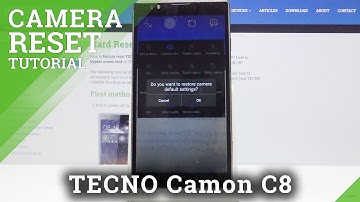 How to Restore Camera Settings in Tecno Camon C8 - Reset Camera