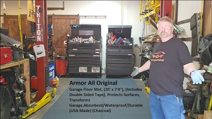 Drymate Waterproof Garage Floor Mat to absorb water, oil, fluid