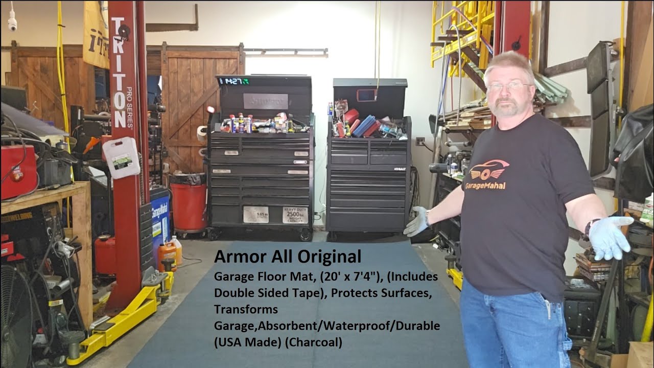 Armor All 18' Garage Floor Runner - Charcoal