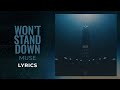 Muse  wont stand down lyrics