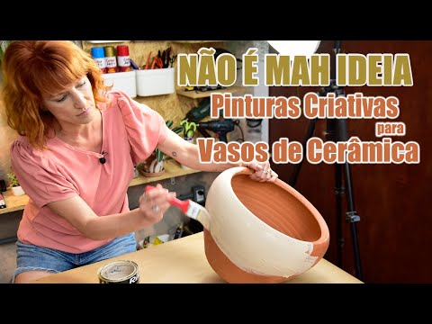 Pinturas Criativas para Vasos de Cerâmica