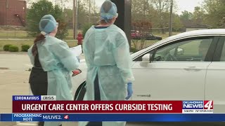 Urgent care centers offering curbside testing