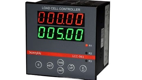 LCC - 961 LOADCELL CONTROLLER CONNECTION & PARAMETER SETTINGS