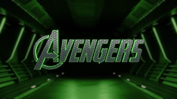 3D Avengers Logo Intro in After Effect and Element 3D #avengers