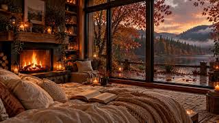 Cozy Bedroom Fireplace 🔥 | Relaxing Crackling Fire Sounds for Sleep & Relaxation | No Music