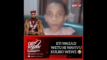 Eti Umeamua Kututukania Wazazi Wetu Ni Wavivu Cc Get2know 2Cc Kingmohammedy 