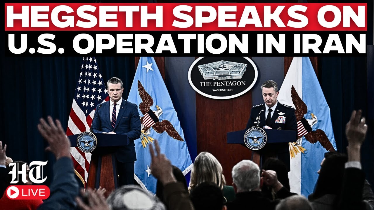 Pete Hegseth LIVE: Pentagon Briefing on Operation Epic Fury US Military Operation in Iran | US News