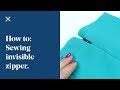 How To: Sewing Invisible Zipper