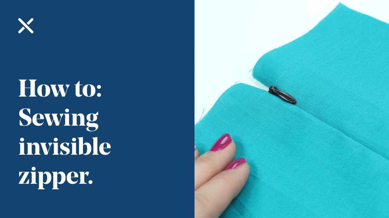 How to sew an invisible zipper, how to shorten a zipper - tutorial