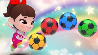 Color Balls Finger Family | Five Little Monkeys Jumping On The Bed | Nursery Rhymes &amp; Kids Songs