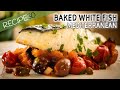 Mediterranean Baked White Fish in Tomato Sauce