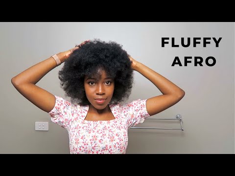 How to do a Fluffy Afro | 4C/4B Natural Hair