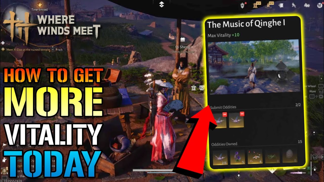 Where Winds Meet: "Vitality" Guide! How To Get More Vitality In Where