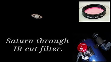 Saturn through IR cut filter | ZWO IR cut filter | Saturn imaging using ZWO ASI462MC | Saturn video