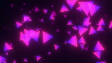 Neon Triangle Motion | Dynamic Purple Shapes | Sci-Fi Light Background 4K