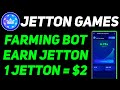 Jetton games farming airdrop full guide  jetton bot farming update  jetton grab free jetpoints