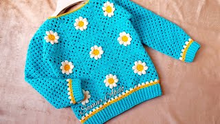 Crochet a Sweater With Granny Squares by يلا نتعلم سوا كروشيه 1,747 views 5 months ago 47 minutes