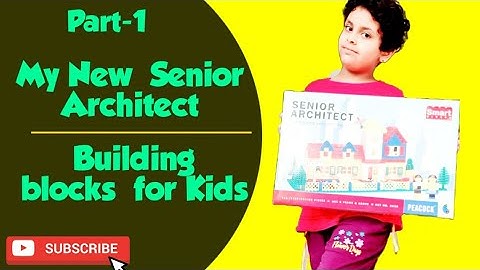 Building Blocks game for childrens | Senior Architect block game | peacock senior architect block