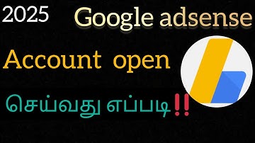 How to Open Google AdSense Account 2025 | Sign in Google AdSense Tamil