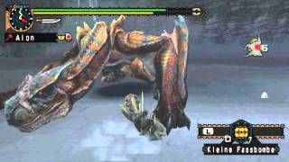 ┌MHFU-MHP2G┘1★ Tigrex~Village 7'12 Mafumofu+Cyclo [Bombing] (HD)