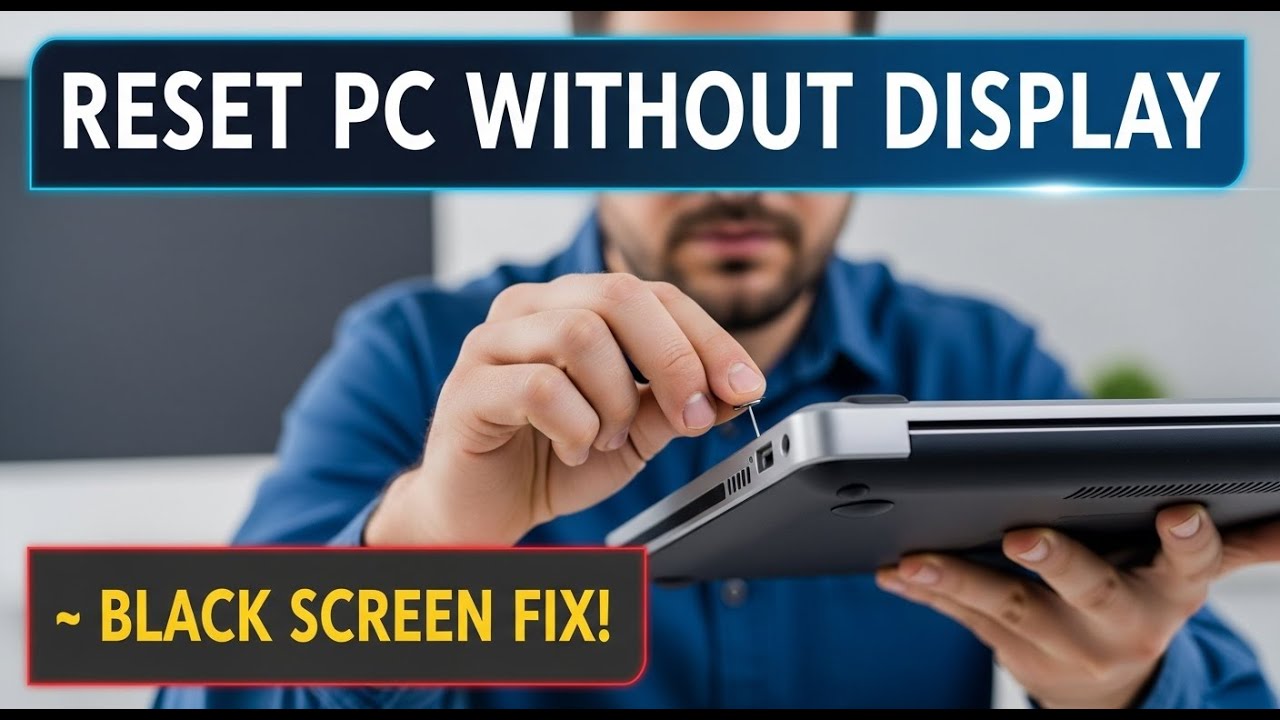 How to Reset PC Without Display | Black Screen No Display Fix - YouTube