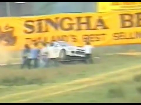 Tommi Mäkinen Scares Spectator Rally Thailand 1996