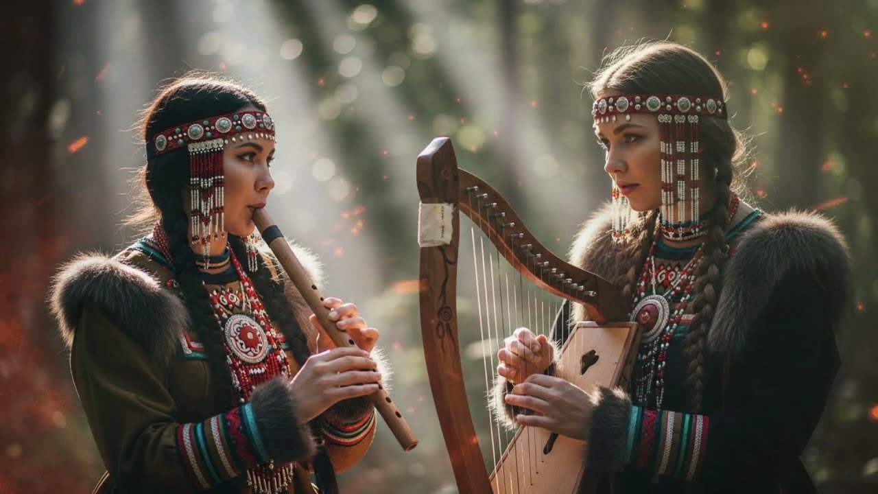 Siberian Flute and Harp for Spiritual Healing 🔥 Release Stress and Tension