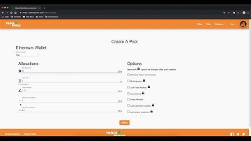 Create an ICO Pool using Tools4Pools