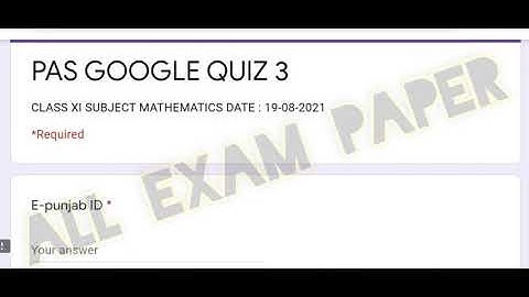#pseb board pas Google quiz , 20 August 2021 class 11th mathemetics , full solutions
