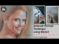 #Airbrush portrait technique by MS Artworld