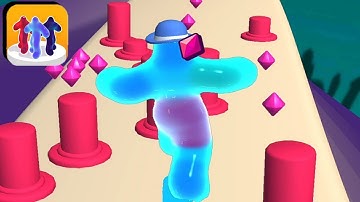 Blob Runner 3D - Mobile Gameplay Levels 56-57 (Android, iOS)