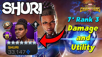 SHURI - DAMAGE & ROTATION SHOWCASE! - 7* RANK 3