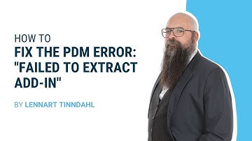SOLIDWORKS TUTORIAL: How to fix the PDM error: 