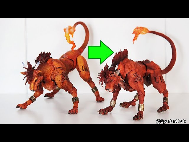 Play Arts Kai Final Fantasy VII Advent Children vs Remake Red XIII