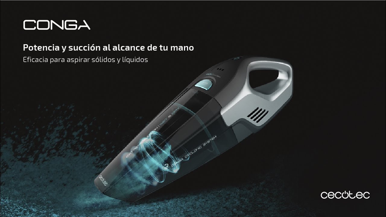 Aspirador de mano - CECOTEC Conga Immortal ExtremeSuction 7,4 V Hand, 50 W,  100 min, Black