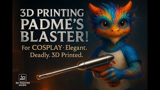 The ELEGANT Weapon of a Senator – Padmé Blaster 3D Print for Cosplay! #Music