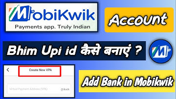 Mobikwik Upi id Kaise Banaye | how to create upi in mobikwik app