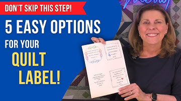 5 Beautiful Ways to Make Perfect Quilt Labels at Home!