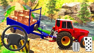 Tractor Trolley Driver Offroad Cargo Tractor Game 2021 – Android Gameplay screenshot 5