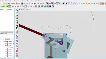 MechDesigner: Mercedes-Benz Wiper Mechanism Model
