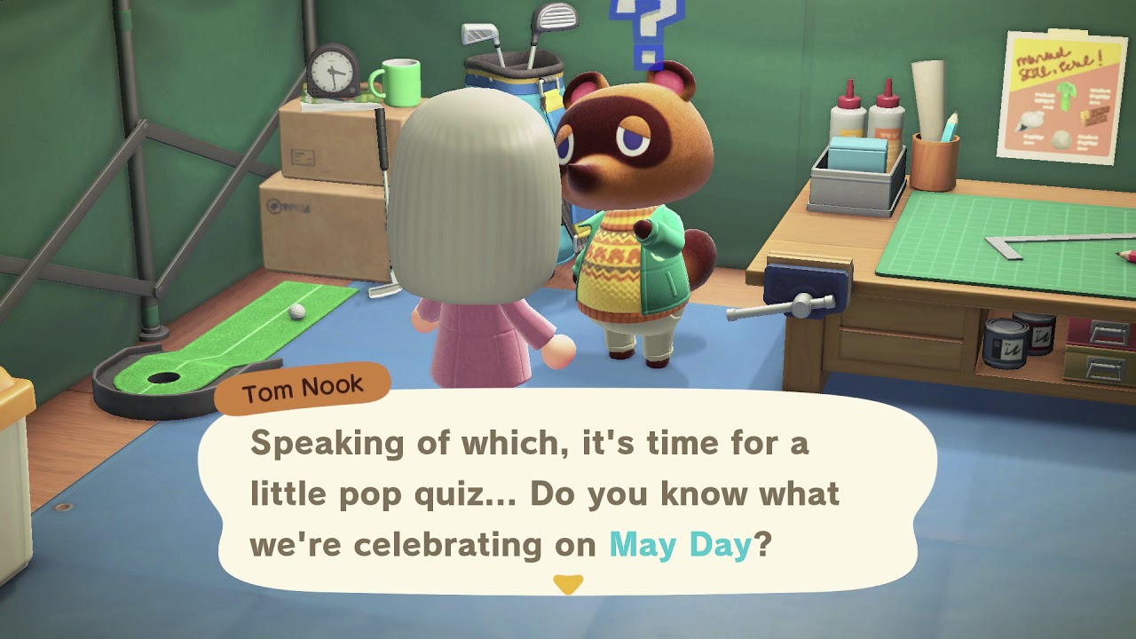 Animal Crossing New Horizons May Day Secret Ticket YouTube